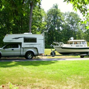 New Northstar Freedom truck camper and Swee Pea