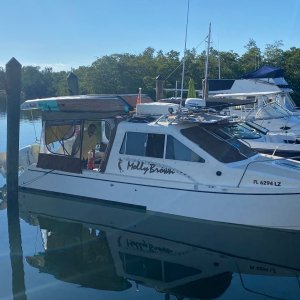 We always complain about fixed docks. At John Pennekamp they don\'t even have a finger pier. Only egress is over the bow.