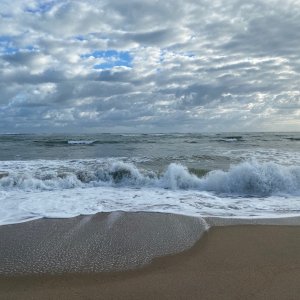 Atlantic beach side from the St.Lucie Inlet State Park