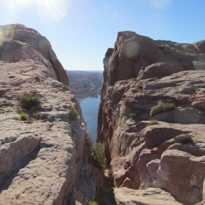 View of Hole in the Wall from the top.