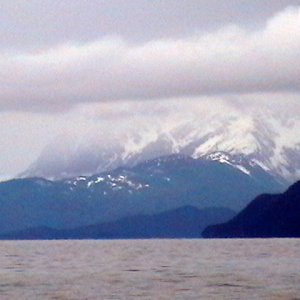 View of Chilkat range from Sentinal Island