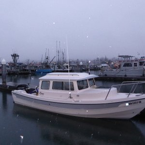 Woke up to snow in Anacortes Friday morning