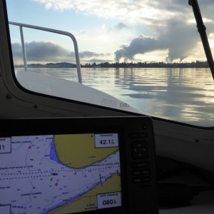 Entering Guemes Channel