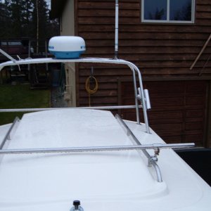 Front to rear view of rack