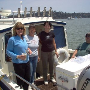 Kathy (Pounder) Susan (Sea3PO) Robin and John (Dinner Belle II)