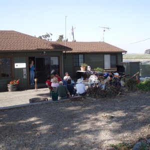 Enjoying the afternoon before the BBQ