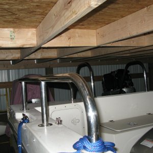 tight fit under loft, had to trim stringer and remove covers, after deflating tires as well