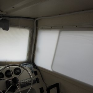 Media 'Window covers made with Coroplast' in album 'Vents installed in cockpit storage bins'