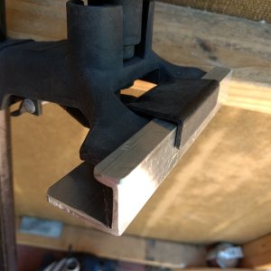 Media 'Fits pretty good' in album 'Making some gutter brackets from 1.5x1 aluminum stock'