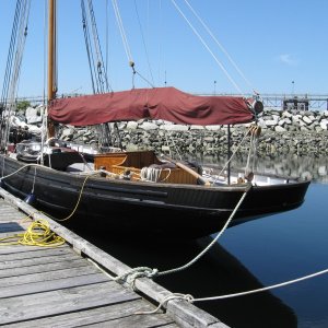 Pilot cutter Carlotta.  Powell River.  Built 1899