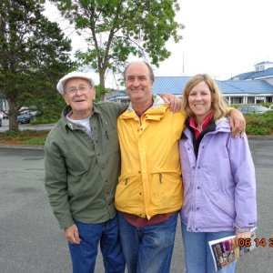 June 2014, Cap Sante Marina:
Joe, Bill and Dana