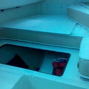 Much easier access to the sponson storage area now.