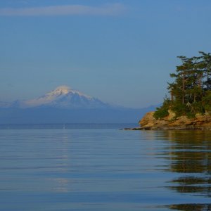 Media 'Mount baker at sunset' in album 'Leaving Swinomish Channel Friday afternoon June 30'