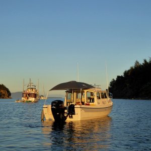 Saturday evening in Fossil Bay