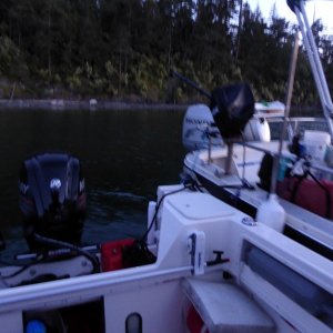 Tom and Susan showed up late Saturday and rafted up for the night