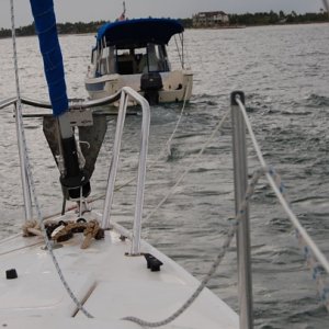 (My) Sailboat Under Tow by  (My) Papillon