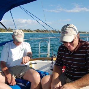 C-Dory Crew bowing to their Macgregor Master