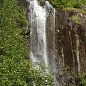 Princess Louisa Inlet, 07-10 150 One of many waterfalls near anchorage in Princess Louisa Inlet