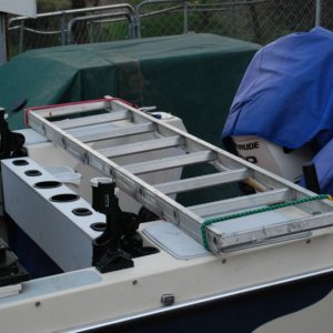 Inexpensive storage/staging platform/shore ladder ENLARGE TO SEE DETAILS