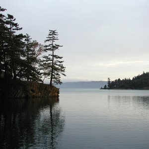 Media 'Entrance to Prevost Harbor, Stuart Island - 2-22-04' in album 'Daydream at Sucia Dock - First Birthday Cruise - 2-14-04'