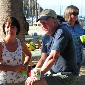 Kerry, Jim and Pat, patiently awaiting those tri-tips, boy they take a lonnnng time.