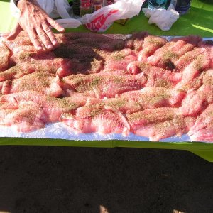 18 people could only eat 1/2 of these...but none went to waste, Friday became "fish taco" nite!