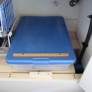 3 after lower tub, cleat keeps upper tub from contacting door