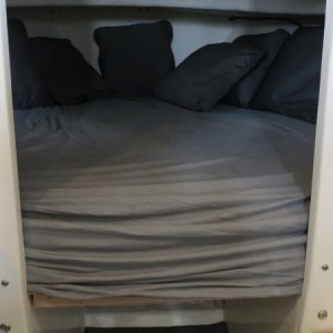 Berth with Sheet covering memory foam -  Ready to Use