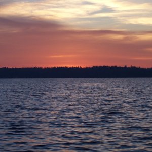 Our first sunset