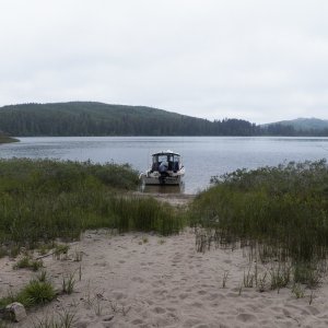 There were a few little beaches.