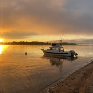 Sunrise at Sand Island