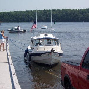 Launching Kennebeck River, Bath, Maine