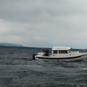 Yellowstone Lake, Mike \"Little Joe\" during C-Brat gathering