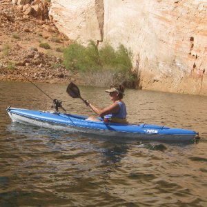 Toni Paddling at Oak Canyon 9-19-09.Sized
