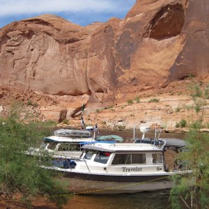 Traveler and Laurna Jo at Forgotten Canyon 9-15-09.Sized