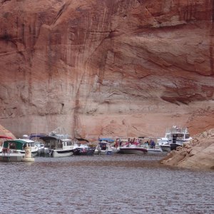 the "parking lot" at Rainbow Bridge