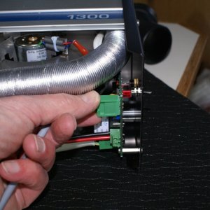 Wallas 1300 Install -DSC06156 Remote switch connection to heater