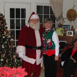 Cathy & Santa  " Pat Benton"