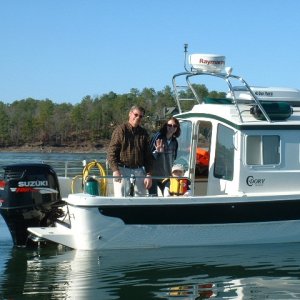 Kim, Tennison and JB  Picture taken by Foggy Dew on Lake Martin Christmas weekend