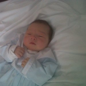 Newest boating buddy :-)  
 Conner Allen Kim  
 born Tuesday,  10/18, 7:53am, 
8lbs 10oz, 20 1/2"
