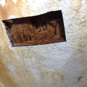 The result of unplugged holes