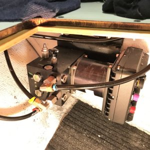 Smart pump now plumbed with it\'s hydraulic lines