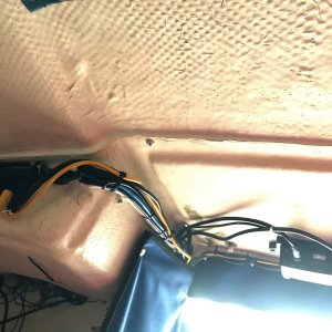 Media 'View of Network 5 way T and CCU' in album 'Hole in dash where I removed old RayMarine control head and will install new Garmin control head'