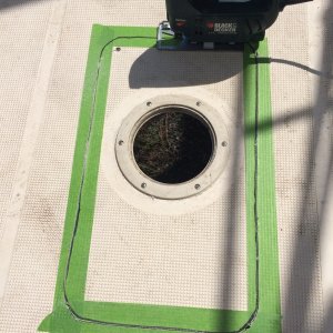 Cutting Hole for New Cockpit Hatch