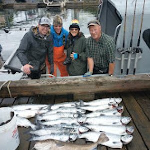 Sitka Salmon on a self guided trip Aug 2023