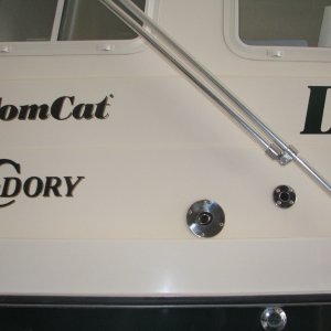Media 'Finished exhaust thru hull' in album 'Under Galley Cabinet, on TomCat'