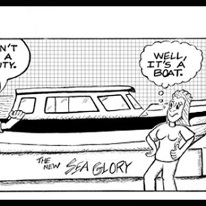 Captain Jim sees the boat for the first time