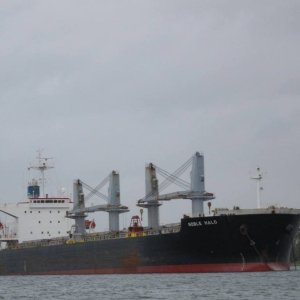 Cargo Ship on the Columbia River
