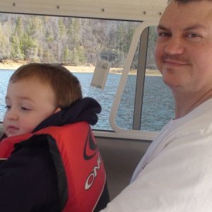 Dad & Wyatt at Whiskeytown Lake.