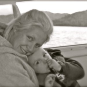 Mommy and Son on Lake Shasta Memorial Day 2011.